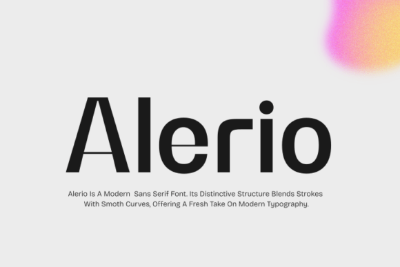 Alerio: Roman-Inspired Sans Serif for Web Design