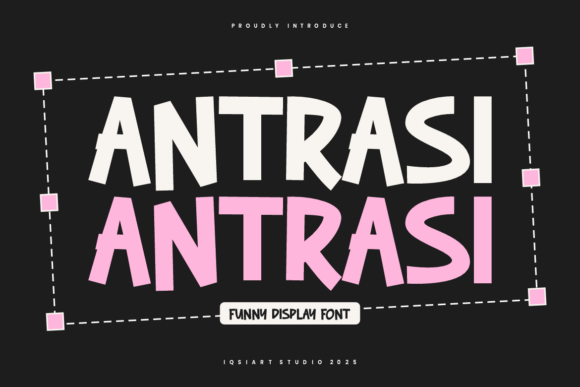 Antrasi Display Font for Playful Web Headlines