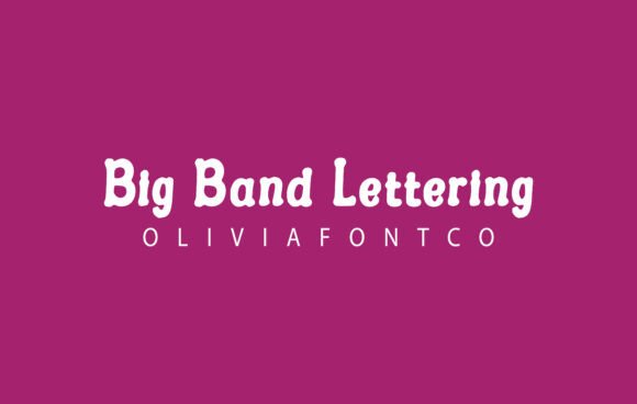 Big Band Lettering Typeface for Retro Branding
