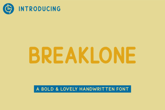 Breaklone Font for Modern Craft Branding
