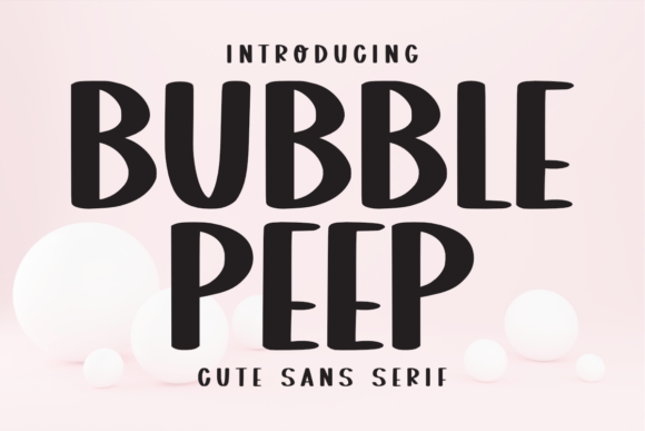 Bubble Peep: A Playful Handwritten Font for Modern Design