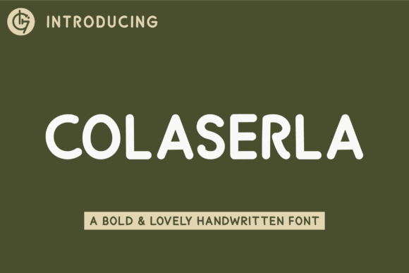 Colaserla Font: Quirky All Caps for Crafters