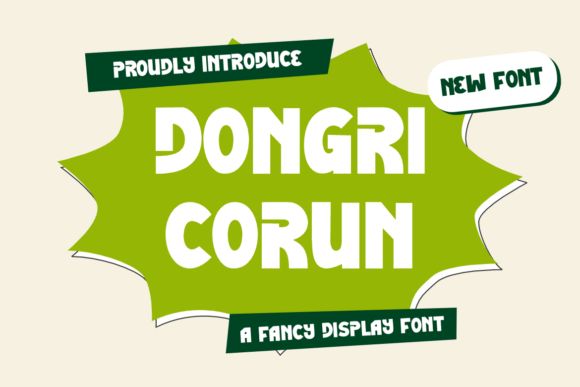 Dongri Corun: A Playful Display Font for Modern Editorial Design