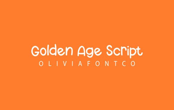Golden Age Script: A Playful Font for Warm Branding