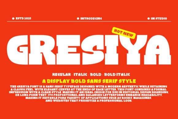 Gresiya 4 Style Font for Modern Web Design