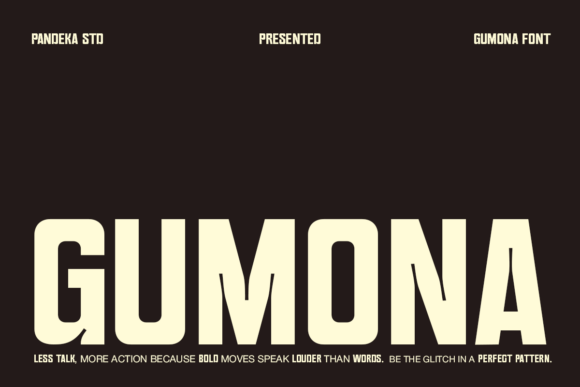 Gumona Typeface for Bold Brand Identity