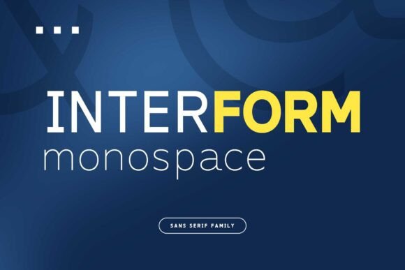 Interform Typeface for Modern Brand Identity