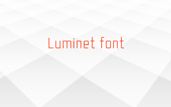 Luminet: A Minimal Sans Serif Font for Makers