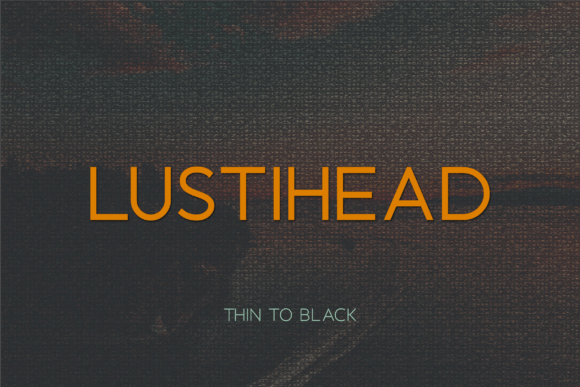 Lustihead: A Modern Sans Serif Typeface for Editorial Design