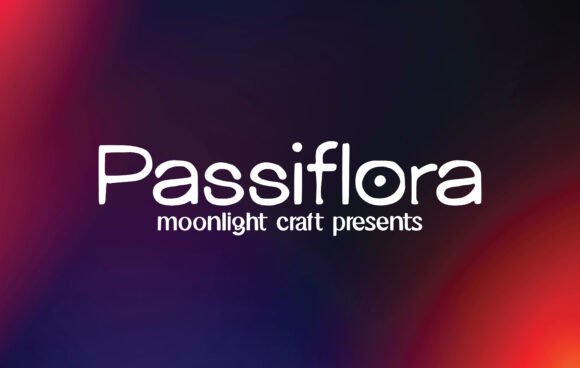 Passiflora Font for Handmade Branding