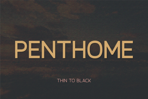 Penthome Typeface for Modern Editorial Design