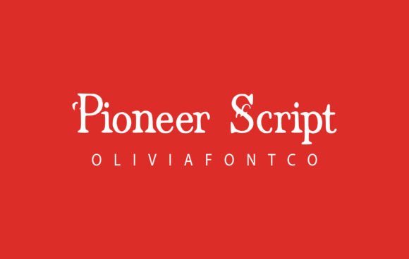 Pioneer Script Font for Editorial Design