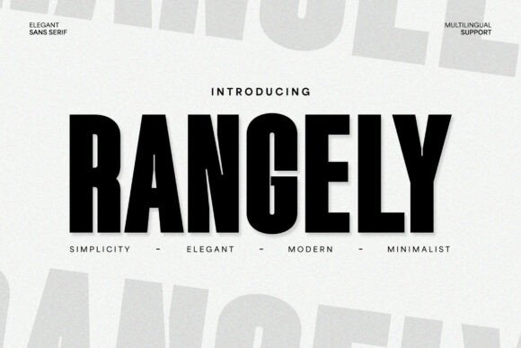 Rangely Font: A Sophisticated Sans Serif for Modern Design