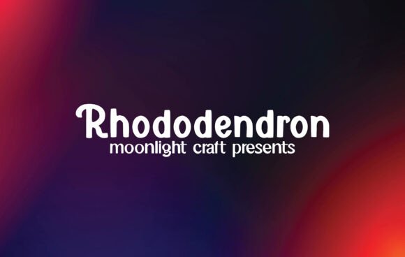 Rhododendron Font Review for Branding