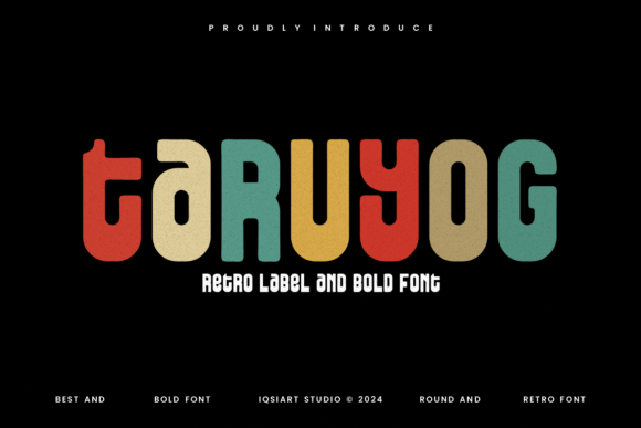 Taruyog: A Bold Retro Typeface for Modern Editorial Design