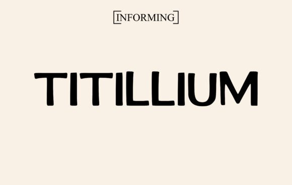 Titillium Web Typeface for Modern Branding